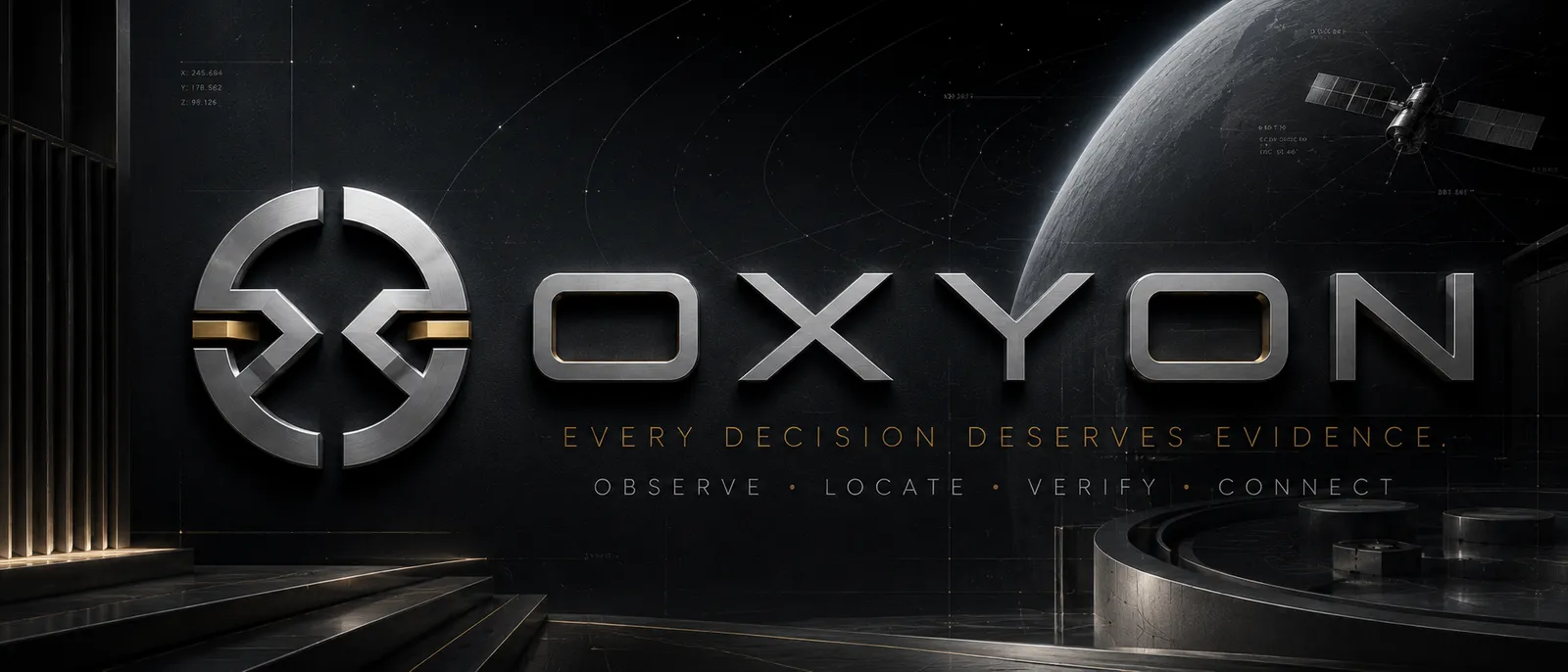 OXYON — Every Decision Deserves Evidence. Observe · Locate · Verify · Connect.